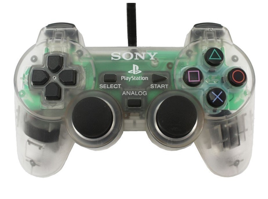 Sony DualShock Playstation 1 Controller - Crystal