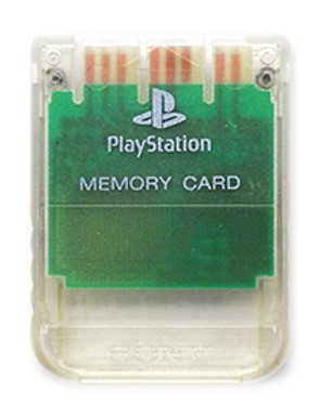 Originele Playstation 1 Memory Card - Crystal