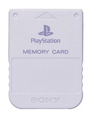 Originele Playstation One Memory Card - Light Grey