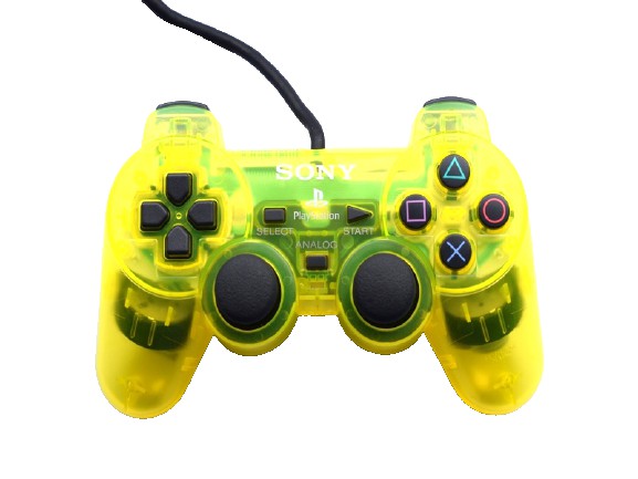 Sony Dual Shock Playstation 2 Controller - Crystal Yellow